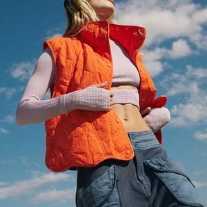 NEW FP Movement Free People Quinn Quilted Puffer Vest